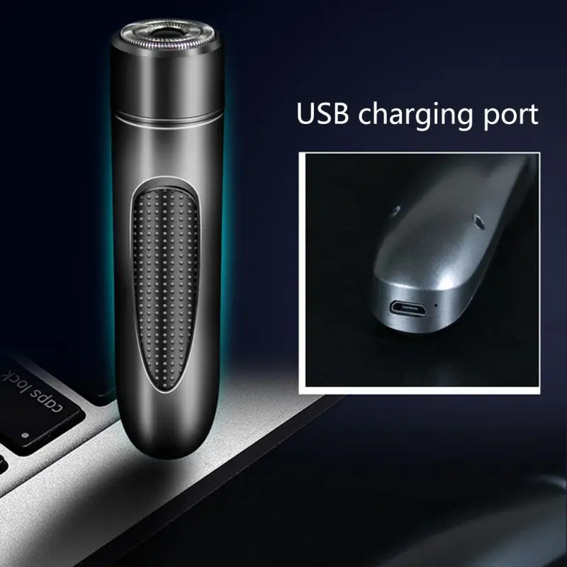 Новинка, 1 комплект, usb зарядка, мини электробритва для мужчин, бритва для лица, борода, бритвенный станок