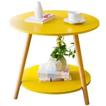 

Tea table simple modern mini small round table side several sofa side cabinet corner several bedside table simple