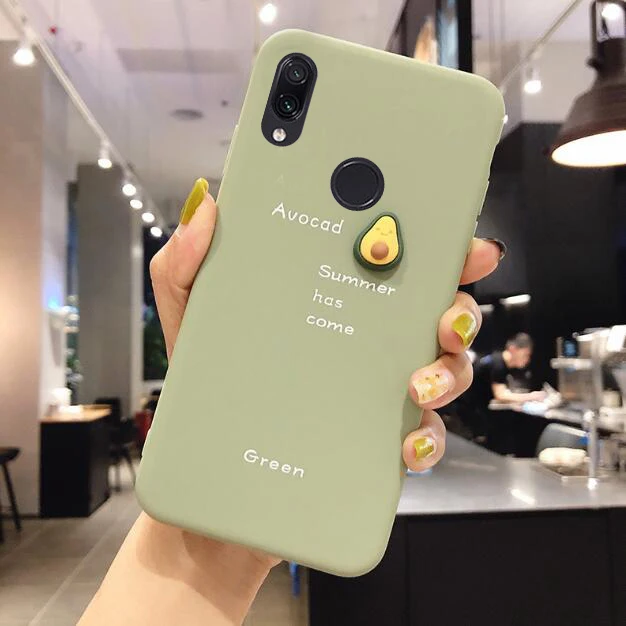 Lamocase мультяшный 3D чехол для телефона с авокадом для Xiaomi Redmi Note 7 3S 4X 4A 5 5A 6 6A 7 7A Pro Go карамельный цвет мягкий чехол из ТПУ