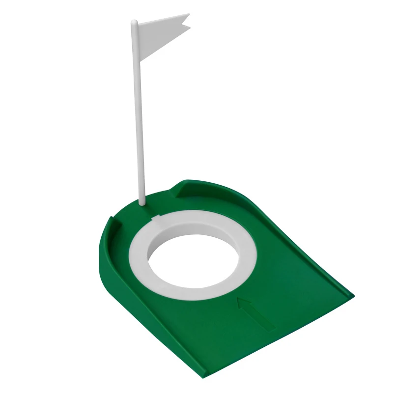

Golf Putting Trainer Green Regulation Cup Hole Flag Convenient Practical Indoor Home Yard Outdoor Practice Training Trainer Aids