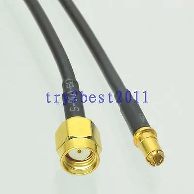

DHL/EMS 50 Sets RG174 TS9 plug pin Gold to RP-SMA jack pin Straight Jumper pigtail Cable 6inch -C1