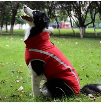 

Red Winter Reflective Fleece Pet Jacket Warm Dog Clothes Coat For Small Medium Large Puppy Dog Comfortable Pet Dog Clothing Vest