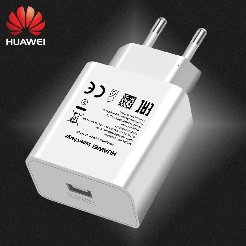 Huawei P20 P10 Pro Lite быстрое зарядное устройство USB 3,0 type C Supercharge Mate20 Pro Honor V10 7C 7X V8 Nova Lite Nova 2s 2Plus адаптер - Тип штекера: Only EU adapter