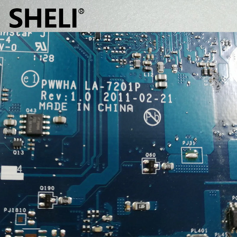 SHELI K000128440 K000124390 для Toshiba Satellite C660 материнская плата ноутбука PWWHA LA 7201P HM65
