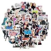 

50PCS Jujutsu Kaisen Stickers Waterproof Skateboard Suitcase Snowboard Motorcycle Graffiti Laptop Sticker Kids Classic Toy