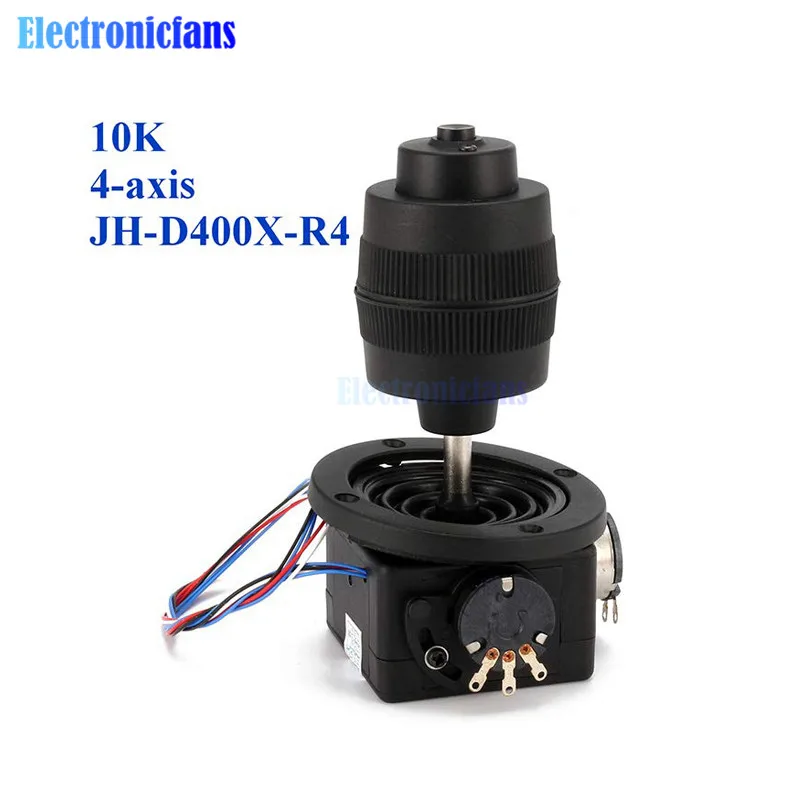Прочный пластиковый 4-осевой джойстик Кнопка потенциометра для JH-D400X-R4 10K 4D черный