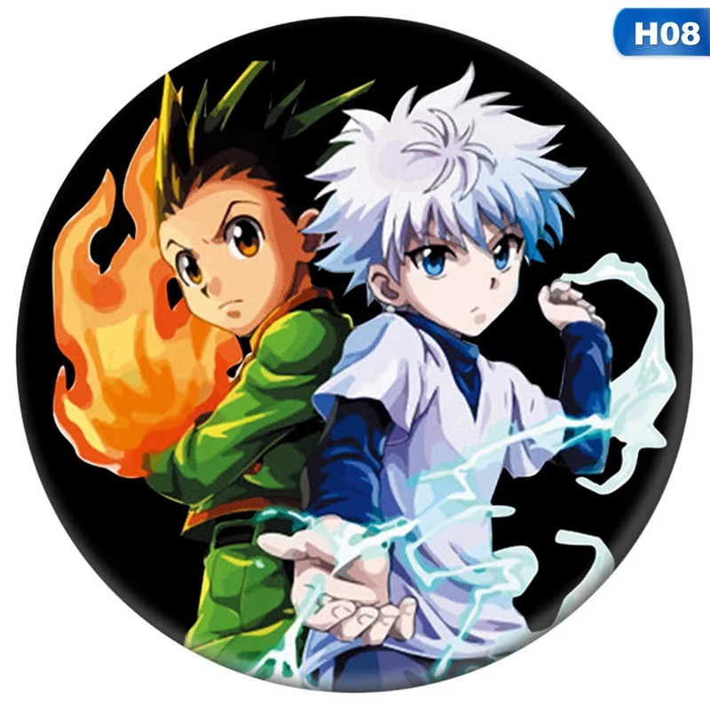 Hunter x Значки для косплея Гон Фрикс брошь значок пакеты сбора Killua Zoldyck Сапожки в