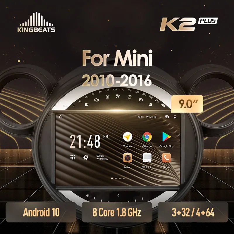 KingBeats штатное головное устройство For BMW Mini 2010 - 2016 GPS Android 10 автомагнитола на андроид