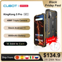 Cubot KingKong 5 Pro IP68/IP69K Waterproof Smartphone Rugged Phone 8000mAh 48MP Triple Camera Android 11 NFC 64GB Global 4G LTE 1