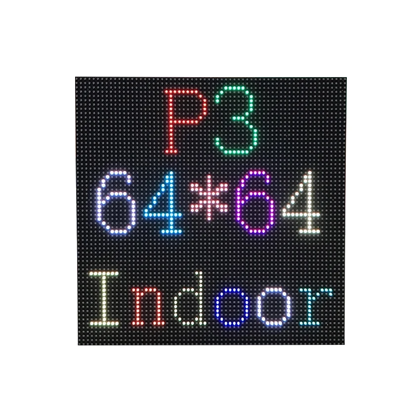 64x64 Крытый RGB hd p3 Крытый светодиодный модуль стене видео высокого качества P2.5 P3 P4 P5 P6 P7.62 P8 P10 светодиодный панель полноцветный светодиодный дисплей