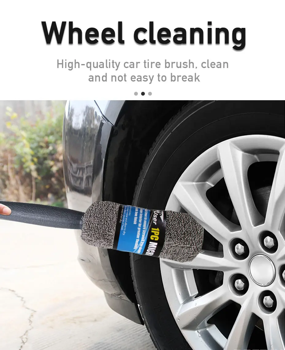 Car Wash Microfiber Cleaning Towel Kit (Set of 9pcs) | Car Care Accessories 9