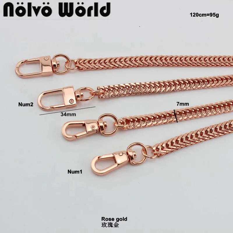 rose gold luggage strap