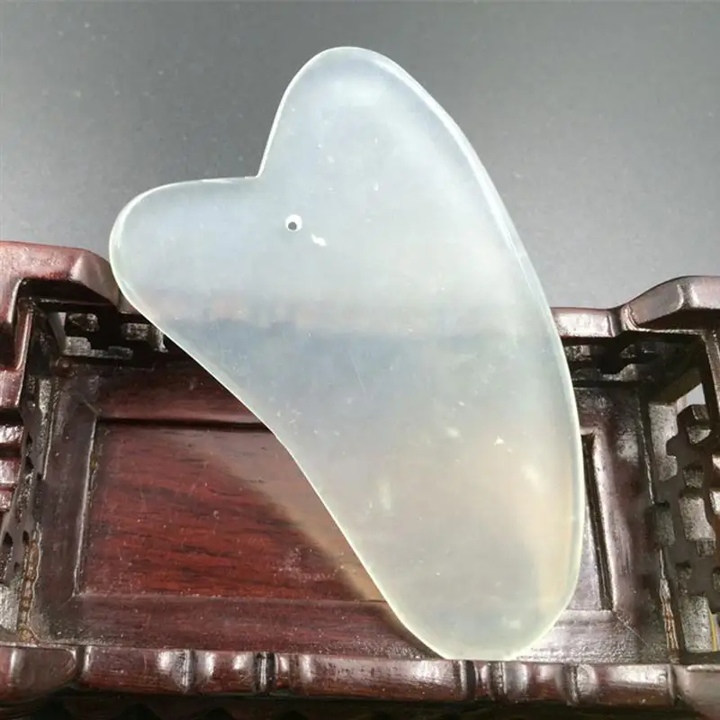 Gua Sha массажер для лица китайская медицина натуральный нефрит доска инструмент для выскабливания лица глаз Красота аксессуары