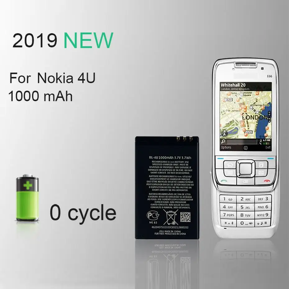 PINZHENG BL-4U телефон Батарея для Nokia BL 4U BL-4U BL4U E66 C5-03 5530 5730 Замена Nokia BL 4U Батарея