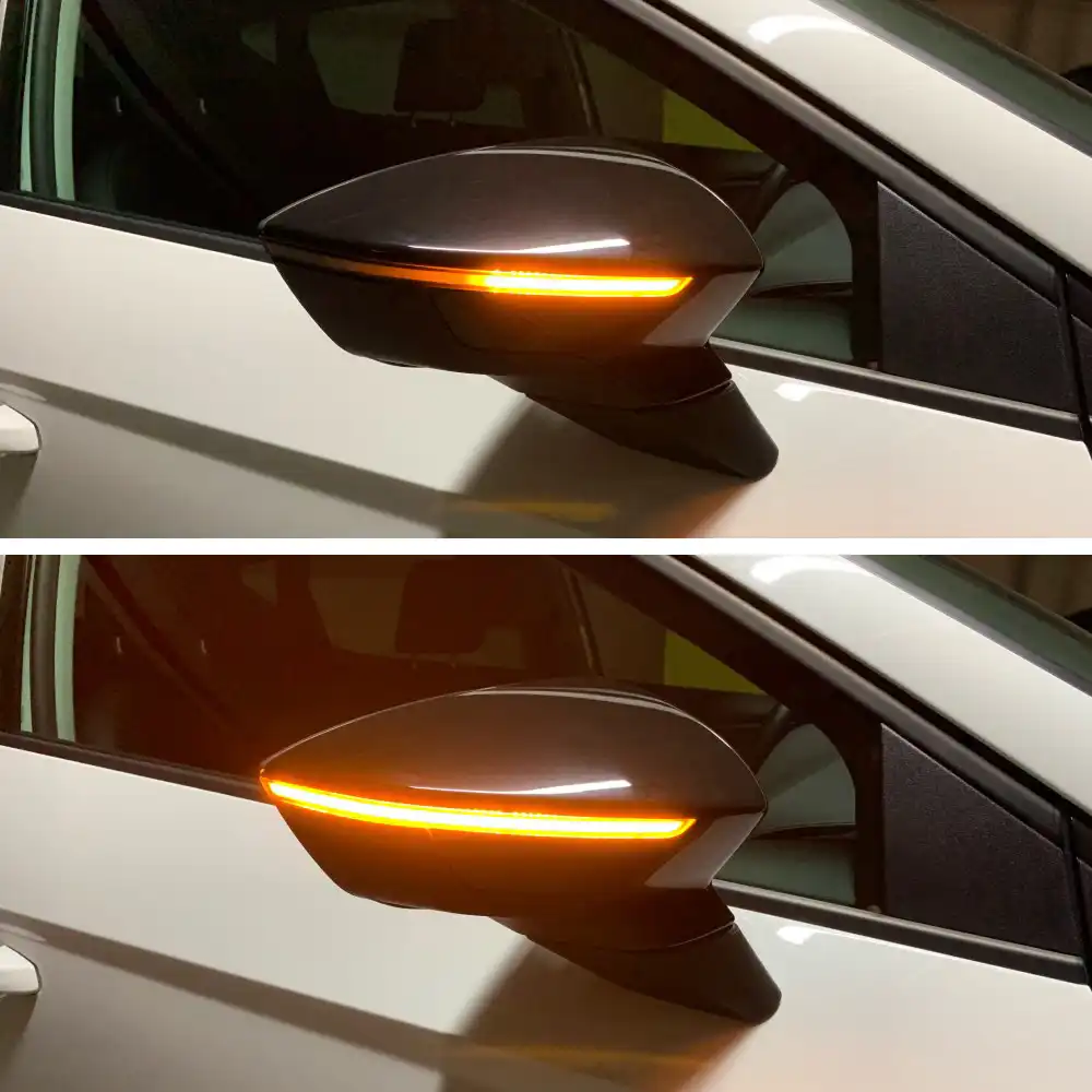 Retrovisor luces indicadoras de giro din/ámicas LED para Seat Leon III Mk3 Ibiza Mk5 Cupra Arona KJ7 2013 2014 2015 2017 2018