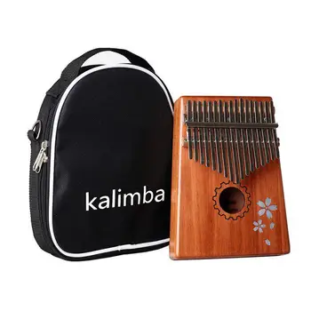 

17 Key Kalimba Mbira Calimba African Mahogany Thumb Piano Wood Musical Instrument