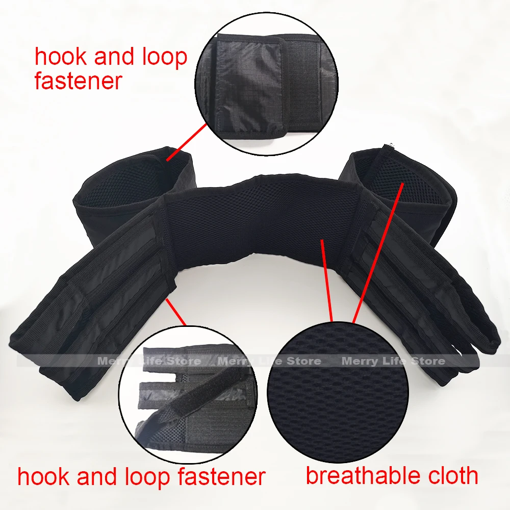 Wheelchair Leg Strap Velcro Close Leg Safety Restraint Belt Foot Support Belt for Disabled Elders Patients Seniors