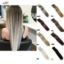 Xuanguang Sedosa Clipe Sintético em Linha Reta em extensøes Do Cabelo para As Mulheres Falso Peruca Resistente Ao Calor