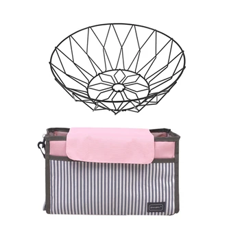 

Storage Basket Snack Candy Basket Black & Baby Stroller Organizer Carrying Bag