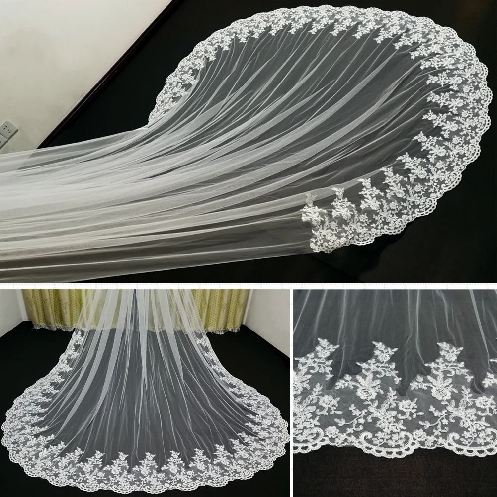 Bridal Veil Catholic Church Veil With Comb For Wedding