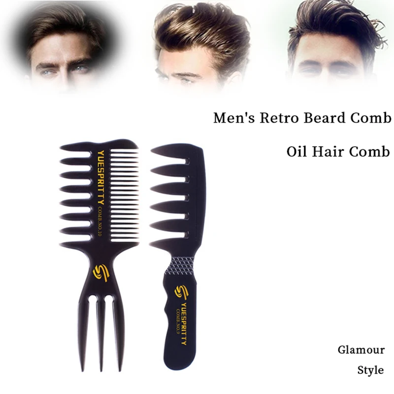 peigne homme peigne cheveux hommes brosse cheveux Peigne à huile brosse à  cheveux style rétro peigne à dents larges à tête d'huile peigne à barbe  pour hommes peigne de coiffeur pour hommes
