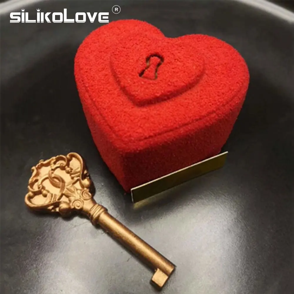 SILIKOLOVE сердце мусс форма для торта силиконовые 3d инструменты для выпечки силиконовая форма для выпечки Десерт Коричневый Белый 8 полости Diy для тортов
