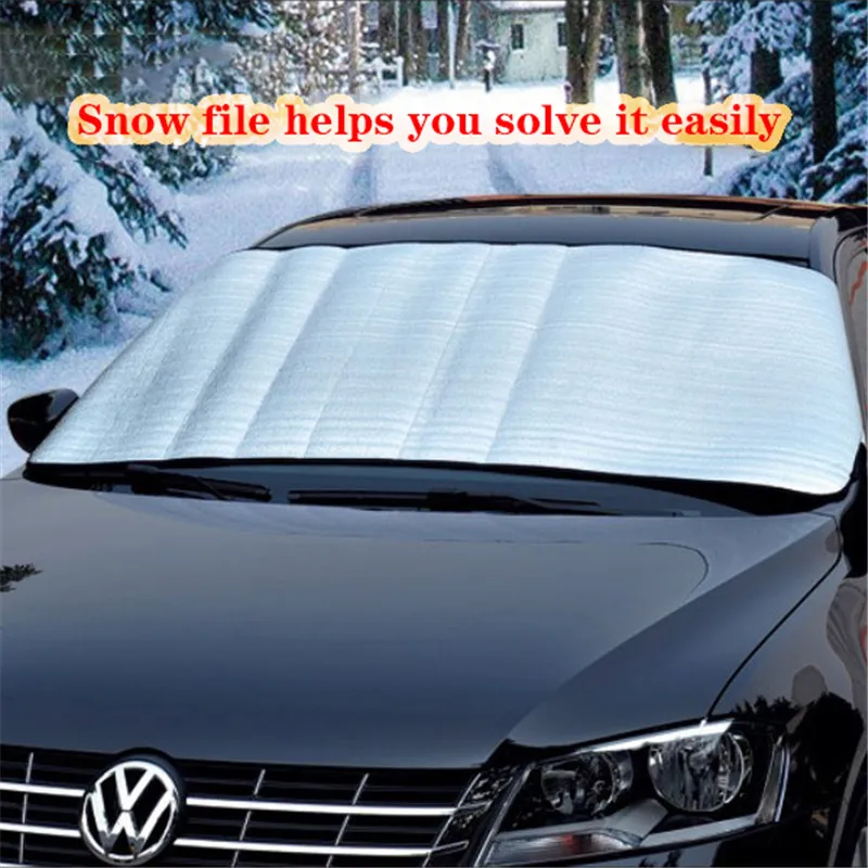 

200x70cm Windscreen Car Window Cover Anti Snow Frost Ice Anti-UV Windshield Dust Protector Heat Sun Shade Car Curtain Waterproof