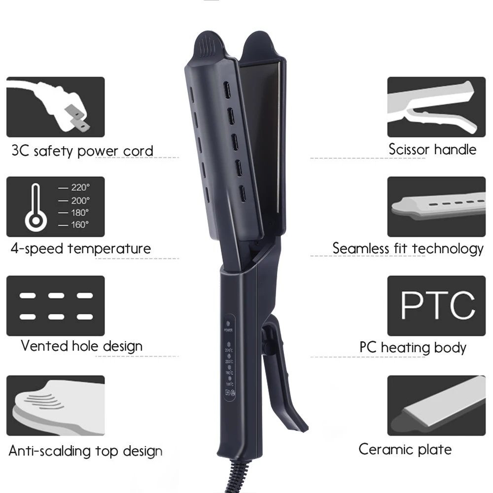 Professional Flat Iron Hair Straightener Iron Plate Hair Flat Iron 2 in 1 Hair Straightener 2