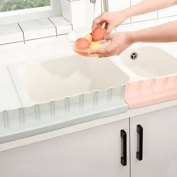 オンライン キッチンplastick段ボールシンク防水バッフル吸引カップ固定皿シンク抗流出泥よけ