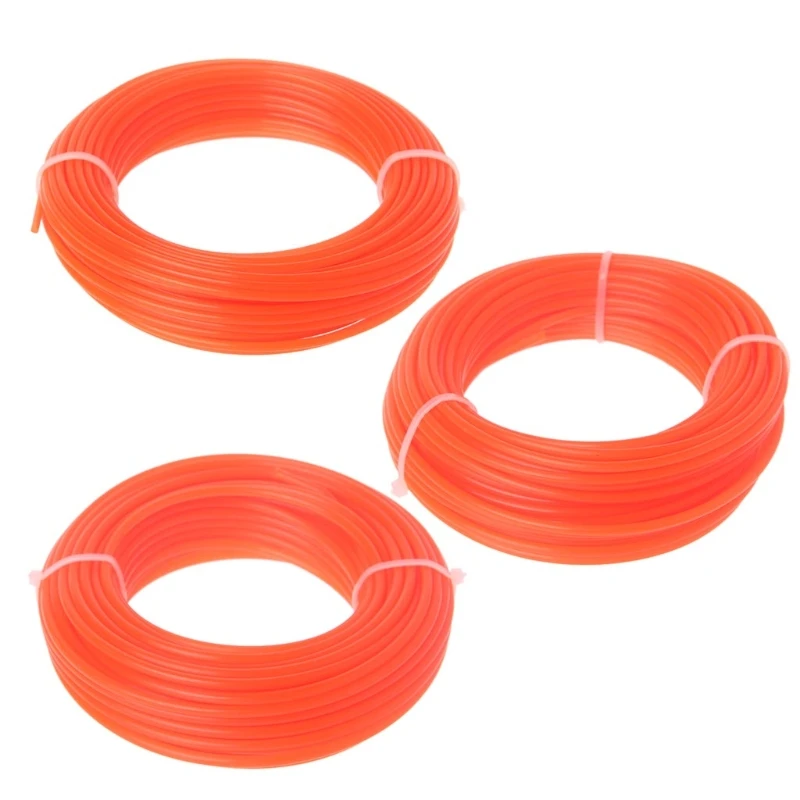  2/2.4/3mm x 15M Nylon Trimmer Line Brush Cutter Strimmer Rope Lawn Mower Wire 19QB