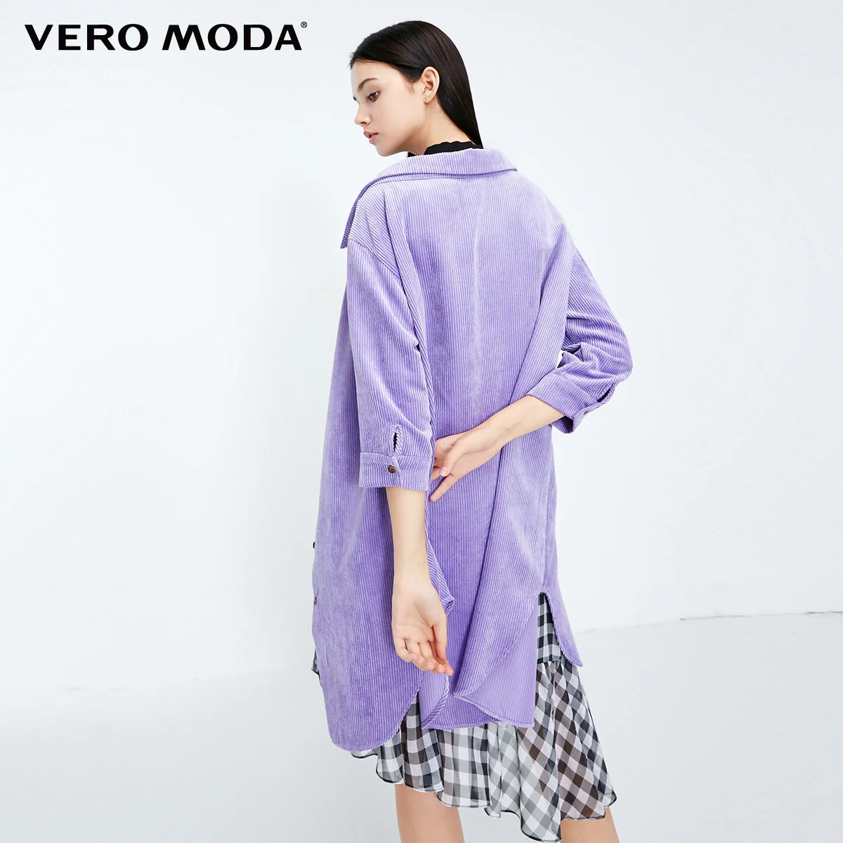 Vero Moda женское платье из двух частей с круглым вырезом 3/4 рукавами | 319131509