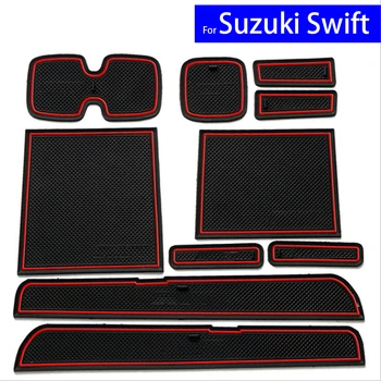 

Non-slip Car Door Slot Mats Carpets Cup Holder Pads For Suzuki Swift 2005~2010 2011 2012 2013 2014 2015 2016 Door Groove Mat
