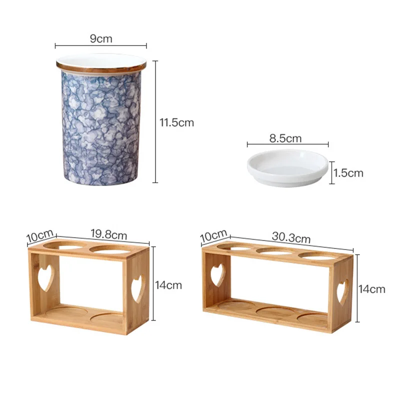 Бамбуковые керамические палочки для еды ведро хранения стойка коробка столовой