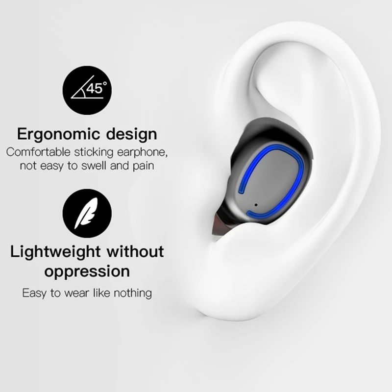 Настоящие наушники Bluetooth 5,0 фирменные наушники беспроводные наушники TWS наушники с зарядным устройством для Android