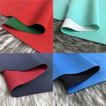 

150cm*100cm Thick double-color double-layer Space cotton air layer composite fabric Stretch bubble-cotton fluffy skirt fabric