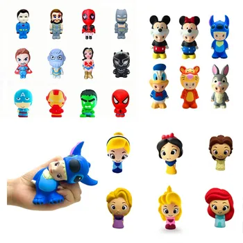

Disney Squishy Toys Marvel Spiderman Avengers Hulk Mickey Mouse Frozen Anime Figures Squishies Slow rising Toy For Children 15cm