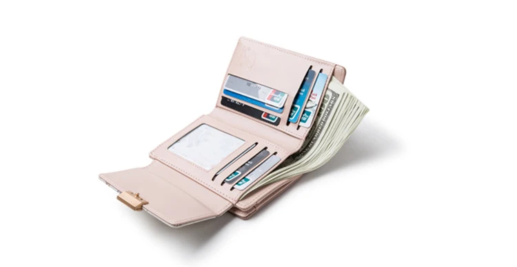 Роскошный бренд Hasp кожаный кошелек женский кошелек, бумажник для кредитных карт держатель женский кошелек, клатч сумка для денег