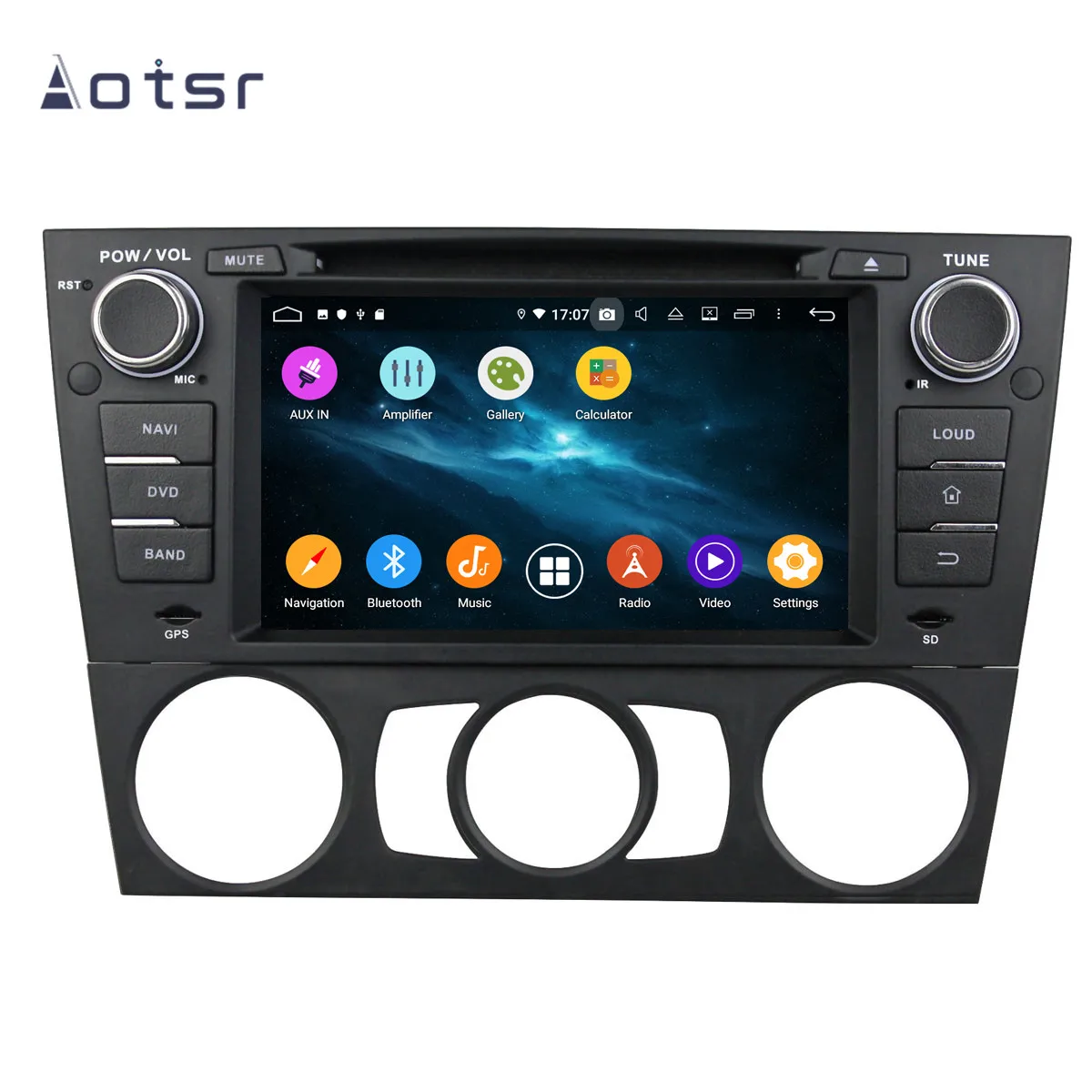 AOTSR 9 дюймов Android 9,0 gps навигация автомобиля DVD радио плеер для E90 салун/E91/E92/E93 2005-2012 мультимедиа плеер магнитофон