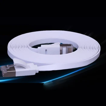 

Network Cable Engineering Internet Cafe Home Super Six Category 6 Extended Monitoring Router White Flat Wire Can Be Cut