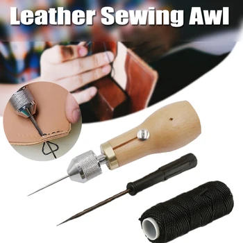 

DIY Leather Sewing Tool Speedy Stitcher Sewing Awl Tool Kit Leather Hand Sewing Machine for Leather Sail Repair Canvas