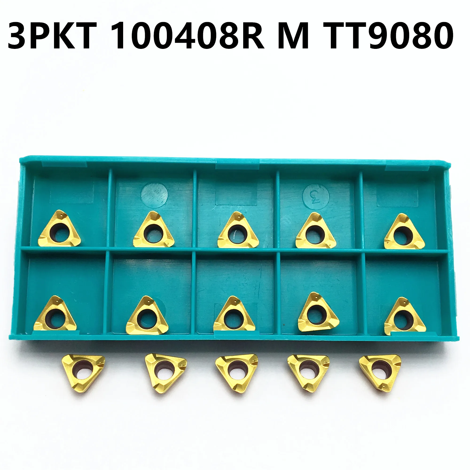 Твердосплавная вставка 3PKT100408R M TT9080 резак для токарного станка по металлу 100408