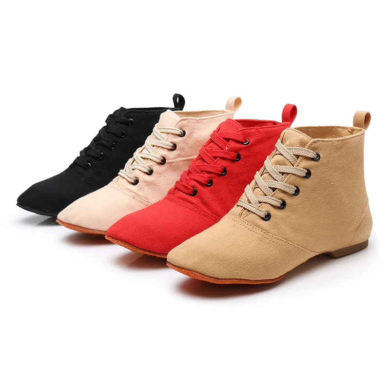 HROYL Jazz Dance Shoes Canvas Size EU34-45 Women Girls Ballroom Modern Tango Performance Practise Dancing shoes Wholesale 3