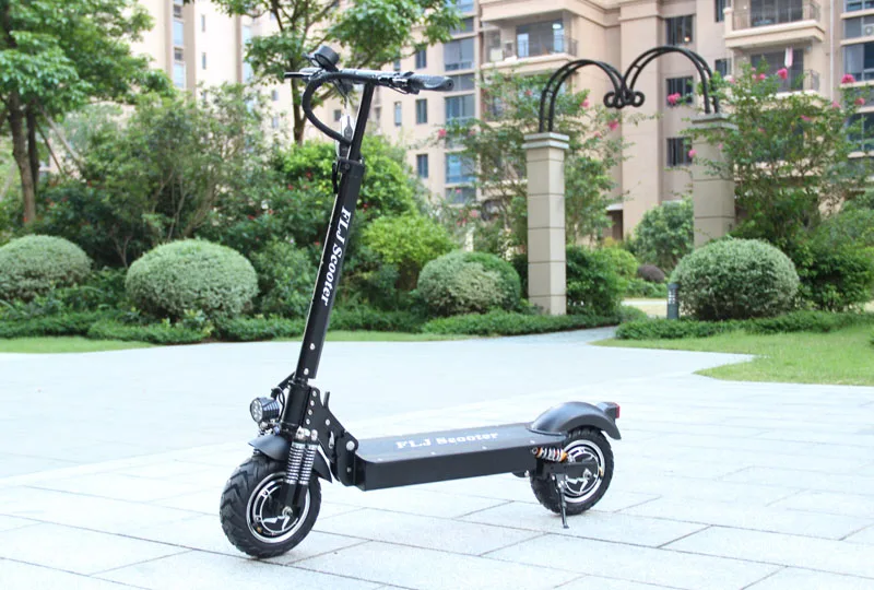 Discount FLJ EU stock Electric Scooter With 52V/2400W Motors Powerful Kick Scooter Foldable electric Scooter Adult 10