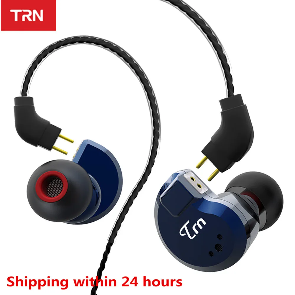 TRN V80 2DD 2BA гибридные наушники вкладыши Hi Fi Monito спортивные для бега гарнитура со