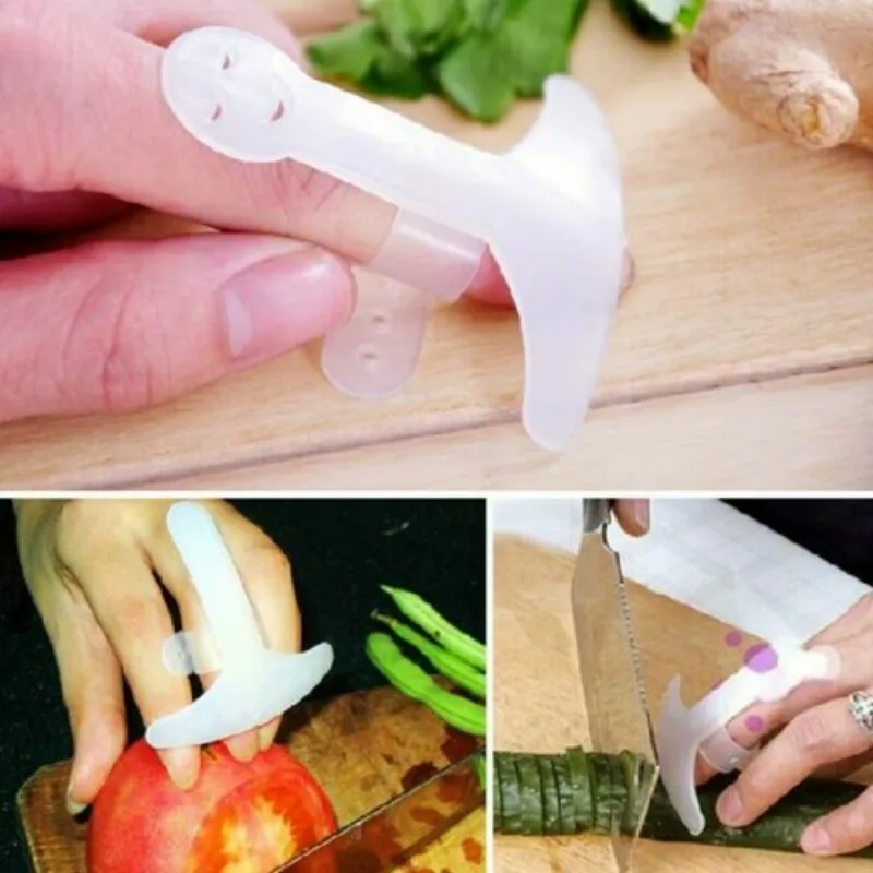 

Kitchen Accessories Plastic Finger Guard Protect Your Finger Hand Not Hurt Cut vegetable tools Safety Finger Protector