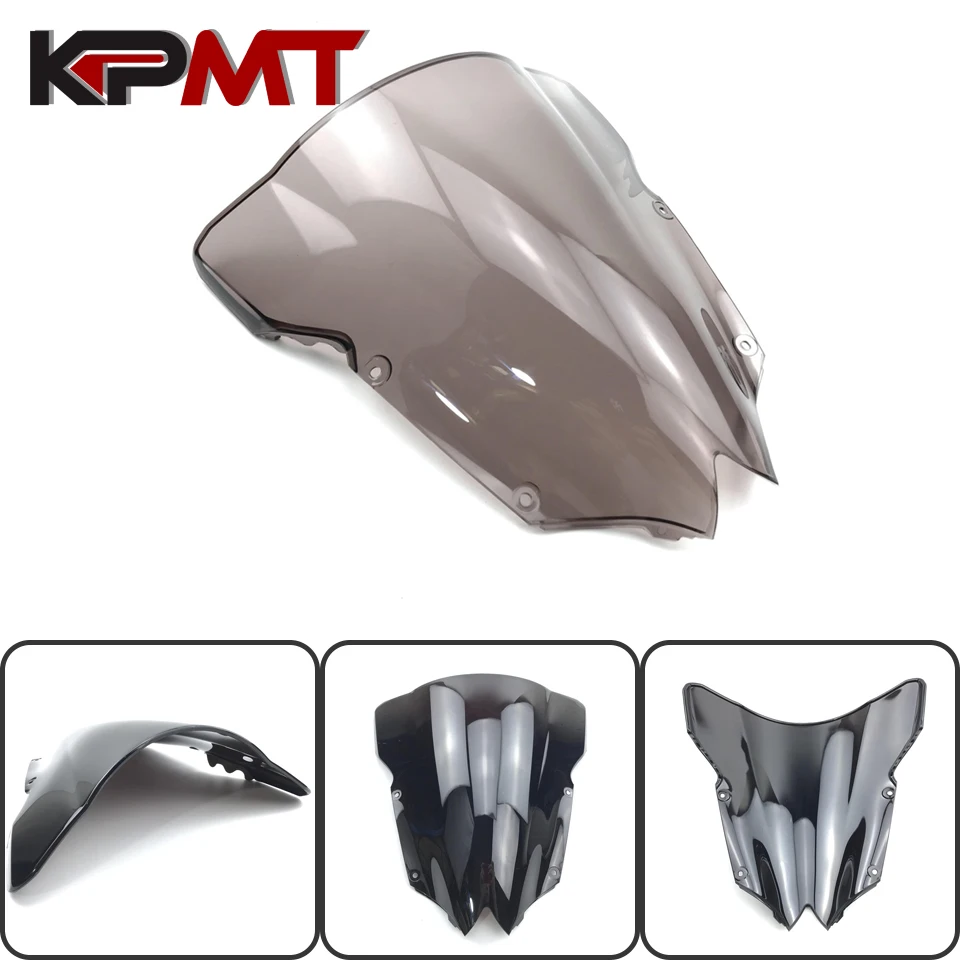 Parabrisas parabrisas de doble burbuja YZF 600 yzf r6 08 09 16 para Yamaha YZF-R6 YZF600 R6 2008, 2009, 2010, 2012, 2013, 2014, 2015, 2016