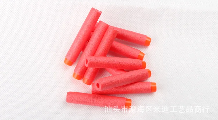 100 шт. для Nerf мягкая игрушка пули с круглой головкой отверстие для воздуха пенные дротики 7,2 см для n-strike Elite комплект бластеров - Цвет: Red