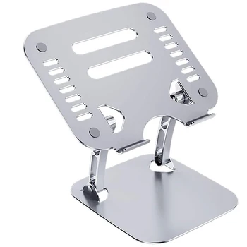 

Laptop Stand,Adjustable Height and Angle, Compatible for Air Pro, Dell, HP, Lenovo From 11-17 Inches (Silver)