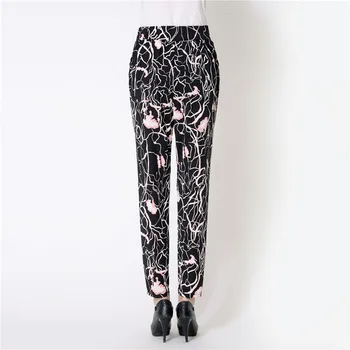

2020 summer fashion popular cool thin section ladies wild pattern 9 points trousers wear trousers 982