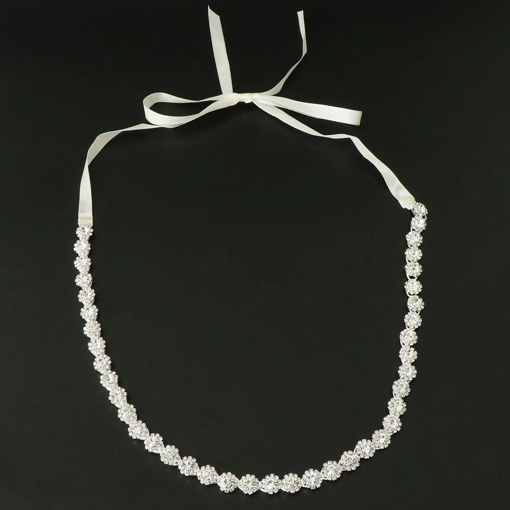 Crystal Bridal Sash Rhinestone Bridal Beaded Wedding Waist Belt Belly Chain, Dress Accessories
